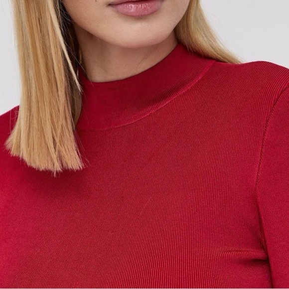 New Guess Vibrant Red Backless Dress SZ L - Picture 5 of 11